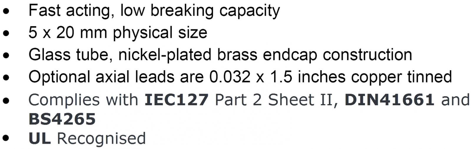 פיוזים זכוכית